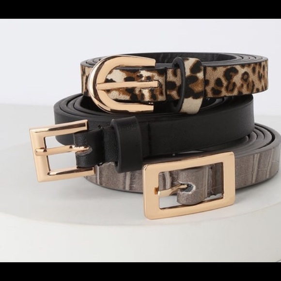 Lulus Accessories - HP# 156 🎉🎉NWT LULU’S 3 pk belt set. All Sz MM/L